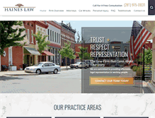 Tablet Screenshot of houstoncarwrecklawyers.com